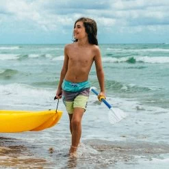 Pelican Sport Combo - 2 Solo Kids Kayaks With Paddles - Yellow/Blue 8 Pelican Sport Combo - 2 Solo Kids Kayaks With Paddles - Yellow/Blue -Outdoor Kayak Shop Combo Solo Jaune Bleu Poignee LS2