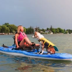 Pelican Sport Getaway 110 HDII Recreational Pedal Kayak -Outdoor Kayak Shop Kayak MHP10P101 GETAWAY Dog LS