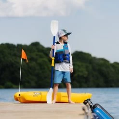 Pelican Sport Combo - 2 Solo Kids Kayaks With Paddles - Yellow -Outdoor Kayak Shop Solokayak Pelican