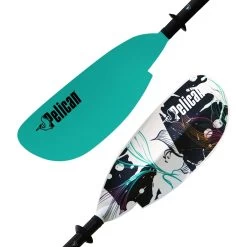 Pelican Sport Symbiosa Adjustable Kayak Paddle 230-240 Cm (90.5"-94.4") -Outdoor Kayak Shop Symbiosa recreational kayak paddle 230 240 cm 90.5 94.4 turquoise graphic